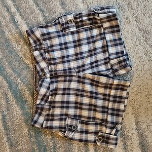 Piama Woman's Plaid Shorts. Sz: 7. Cuffed. GOOD CONDITION!